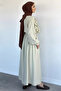 Elastic Waist Skirt, Front Ruffled Blouse, Hijab, Two-Piece Set - 4