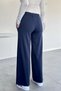 Women's Elastic Waist Double Pocket Palazzo Sweatpants - 4