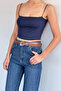 Women's Strap Covered Bustier - 3
