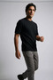 Men's Crew Neck Patterned Knitwear T-Shirt