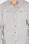 Men's Double Pocket Emblem Detailed Long Sleeve Shirt - 4