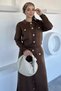 Button Detailed Cardigan Skirt Hijab Knitwear Two-Piece Set (Available in S-M-L Sizes) - 3