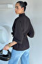 Women's Belted Folded Sleeve Shirt - 4