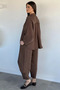 Perry Women's Oversize Shirt Carrot Pants Two-Piece Set - 5