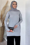 Gülseli Crew Neck Hijab Knitwear Tunic - 4