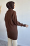 Gülseli Polo Collar Hijab Accessory Tunic with Scarf Accessory - 3