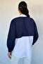Waist Drawstring Women's Parachute Paneled Shirt - 4