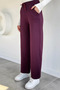 Women's Elastic Waist High Waist Palazzo Sweatpants - 2