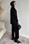 Front Zippered Tunic, Elastic Waist Pants, Islamic Clothing Double Set - 3
