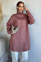 Gülseli Turtleneck Slit Hijab Knitwear Tunic