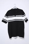 Men's Polo Collar Color Striped Knitwear T-Shirt - 4