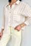 Perry Women's Striped Shirt with Pockets