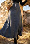 Tesettür Jean Denim Skirt