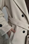 Self-Patterned Belted Hijab Coat - 6