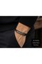 Asterion Signature Black Leather Men's Bracelet – Modern Design with Metal Detail