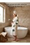 4 Layers Cotton Muslin Bathrobe with Evil Eye Pattern and Hooded Bathrobe - 4