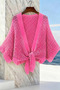 Gülseli Openwork Front-Tie Knitwear Cardigan - 3