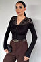 Women's Lycra Cardigan with Ruched Front Buttons - 6