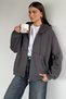 Gülseli Women's Front Zipper Hooded Embroidery and Stone Detailed Embroidered Sweatshirt - 3