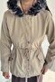 Women's Hooded Plush Coat - 3