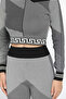 Patterned Crop Blouse Trousers Knitwear Two-Piece Set (Fits S-M Size) - 4