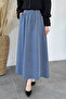 Elastic Waist Tencel Fabric Hijab Skirt - 3