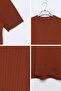 Men's Crew Neck Patterned Knitwear T-Shirt - 3