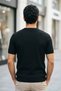 Men's crew neck self-patterned knitwear t-shirt - 2