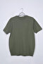 Men's Crew Neck Patterned Knitwear T-Shirt - 4