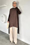 Gülseli Side Buttoned Hijab Tunic