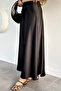 Elastic Waist Satin Hijab Skirt