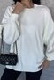 Women's Oversize Balloon Sleeve Knitwear Sweater
