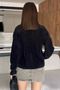 Heart Buttoned Shawl Collar Knitwear Jacket (Available in S, M, L, XL) - 4
