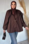 Hijab Jacket with Front Snap Closure and Cape - 3