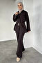 Waist Belted Tunic Trousers Hijab Double Set