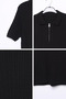 Polo Collar Half Zipper Men's Knitwear T-Shirt - 3