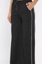 Women's Wide Leg Sweatpants with Elastic Waist and Stripes - 4