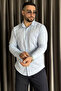 Single Pocket Snap Button Men's Long Sleeve Shirt - 2