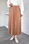 Pleated hijab skirt with elastic waist - 2