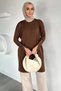 Gülseli Sleeve Zipper Detailed Hijab Knitwear Tunic - 2