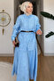 Gülseli Shirt Skirt Hijab Double Set (Shirt Without Lining, Skirt with Lining) - 5