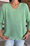 V-neck loose knit blouse (compatible with s, m, l, xl) - 3