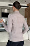 Women's Half Fisherman Patterned Lycra Knitwear Blouse - 3