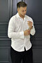 Single Pocket Snap Button Men's Long Sleeve Shirt - 2