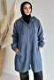 Hooded Zippered Seasonal Hijab Cap - 2