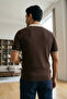 Polo Collar Half Buttoned Men's Knitwear T-Shirt - 2
