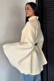 Gülseli Belted Knitwear Poncho - 4