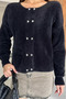 Heart Buttoned Shawl Collar Knitwear Jacket (Available in S, M, L, XL) - 2