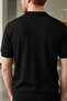 Men's Polo Neck Solid Color Knitwear T-Shirt - 2