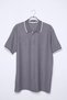 Men's Polo Collar Half Zipper T-Shirt - 4